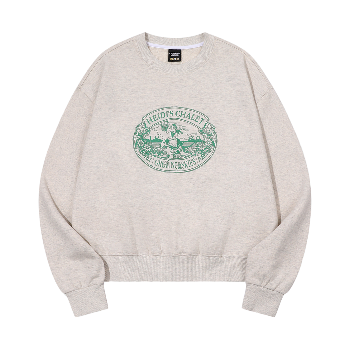 꼼파뇨 하이디스 걸 스웨트셔츠 오트밀(CPGN STUDIO Heidi's Girl Sweatshirt Oatmeal)