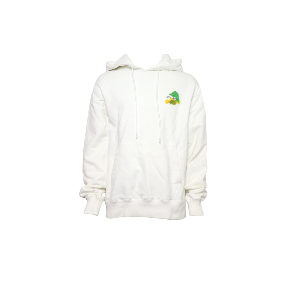 ITBN8IW3K88I Off-White White Multicolor Painting Arrow Fleece Hoodie