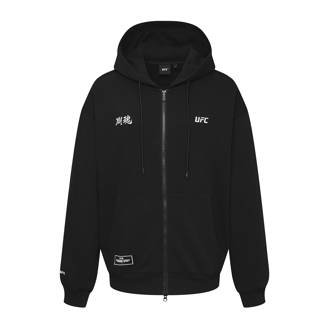 [KREAM 단독] 유에프씨 스포츠 투혼 오버핏 후드 집업 블랙 U2HDX3312BK([KREAM 단독] UFC SPORT Fighting Spirit Oversized Fit Hoodie Zip-Up Black) - 2