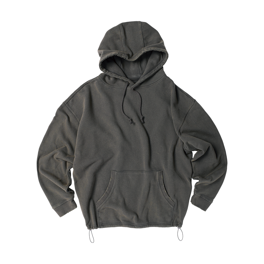 더바이닐하우스 스트링 워시드 후디 차콜(Thevinylhouse String Washed Hoodie Charcoal) - 3