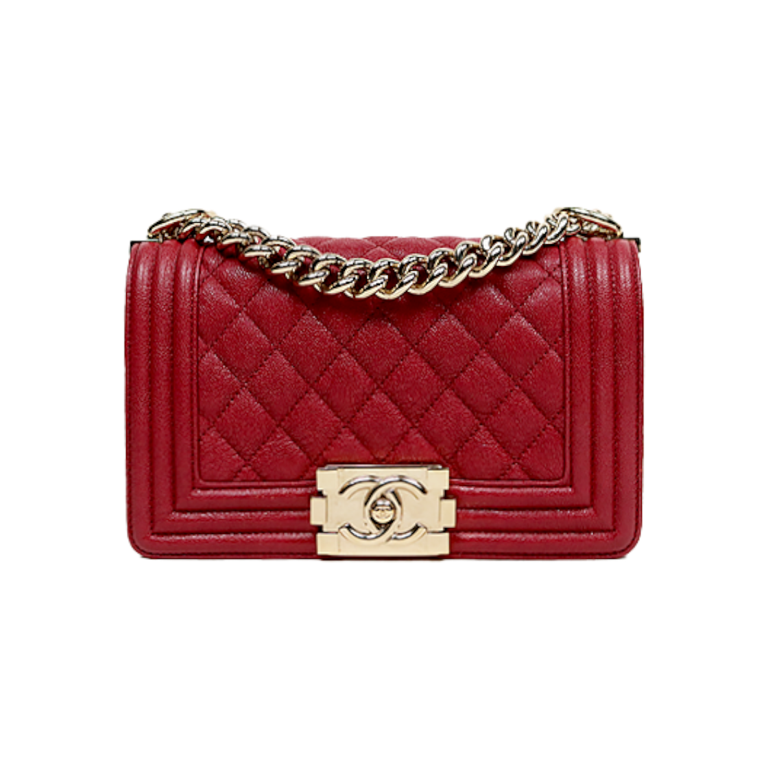 ITTDUMPVP3MF Chanel Burgundy Small Caviar Boy Bag