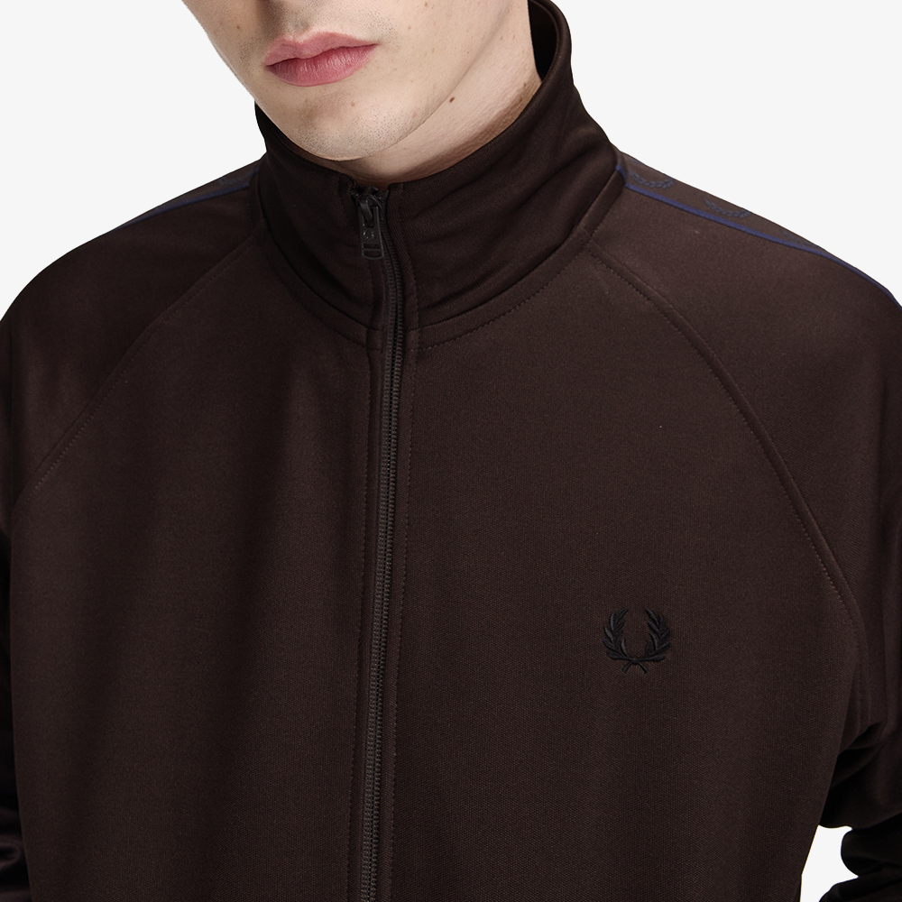 프레드페리 컨트라스트 테잎 트랙 재킷 리치브라운(Fred Perry Contrast Taped Track Jacket Rich Brown) - 6