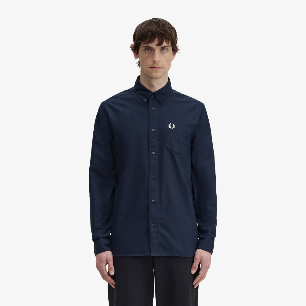 프레드페리 롱 슬리브 옥스포드 셔츠 네이비(Fred Perry L S Oxford Shirt Navy) - 3