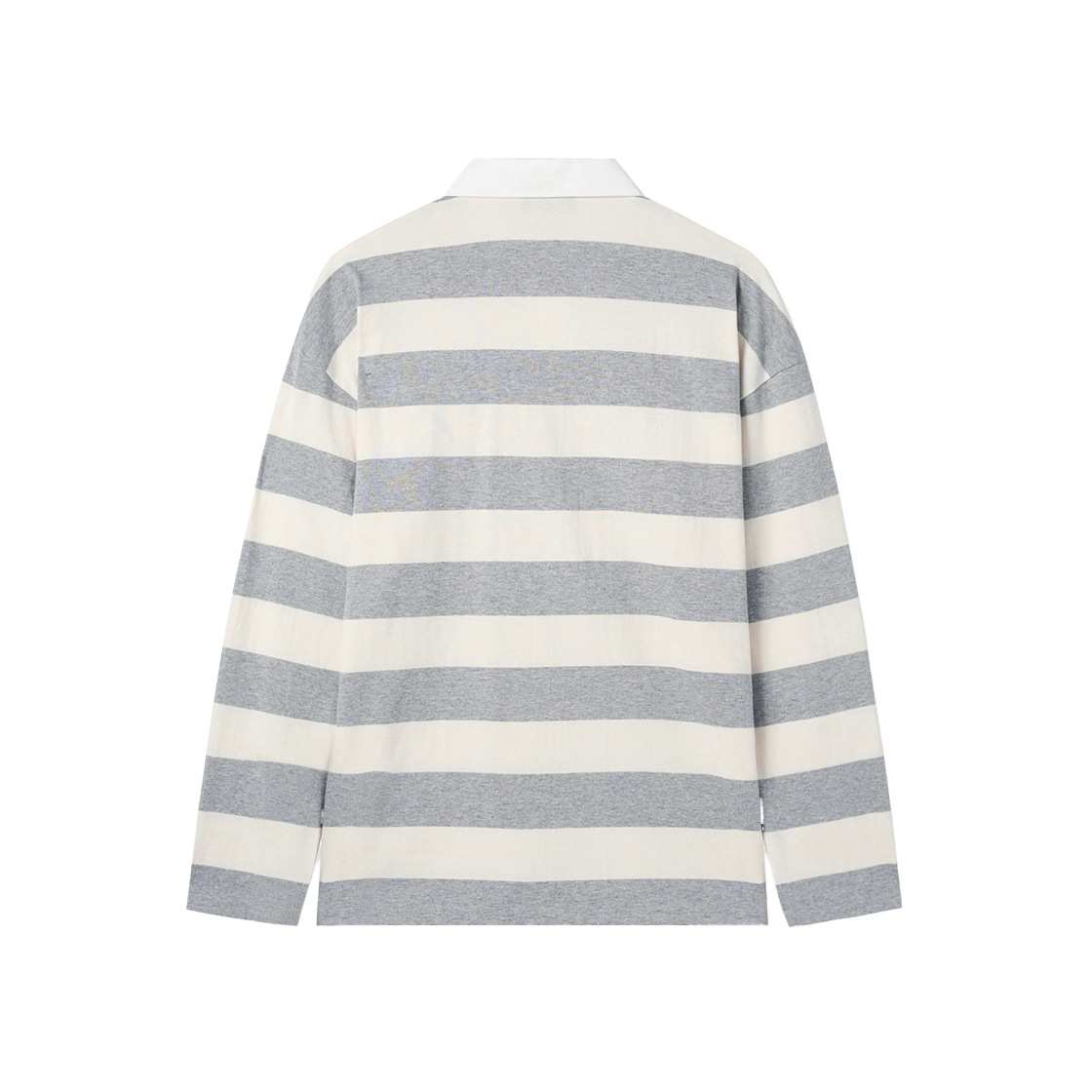 시메트릭 퍼센트 스트라이프 카라 롱 슬리브 그레이(symmetric percent Striped Collar Long Sleeve Grey) - 2