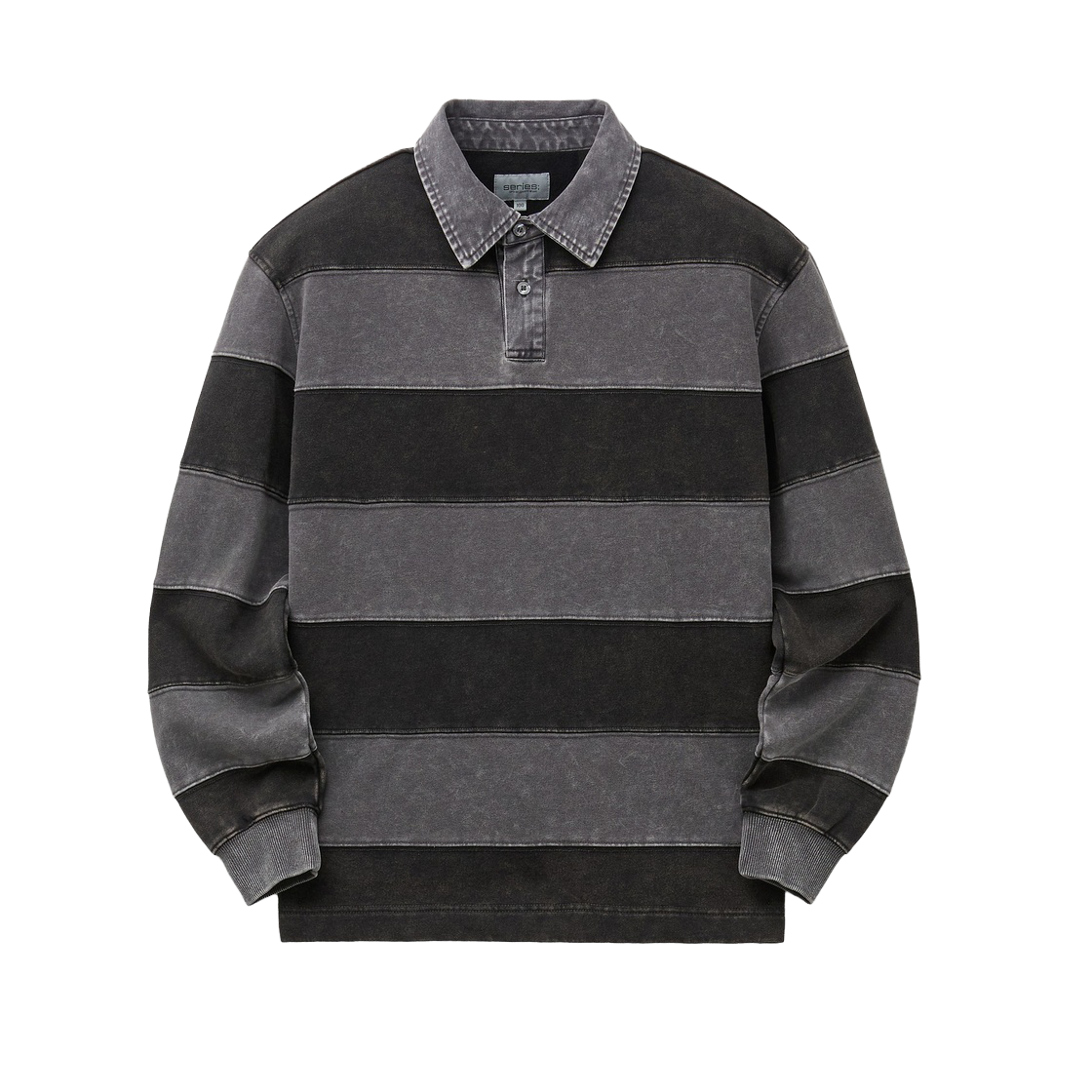 SATAW26301BKX Series Rugby Collar Sweatshirt Black
