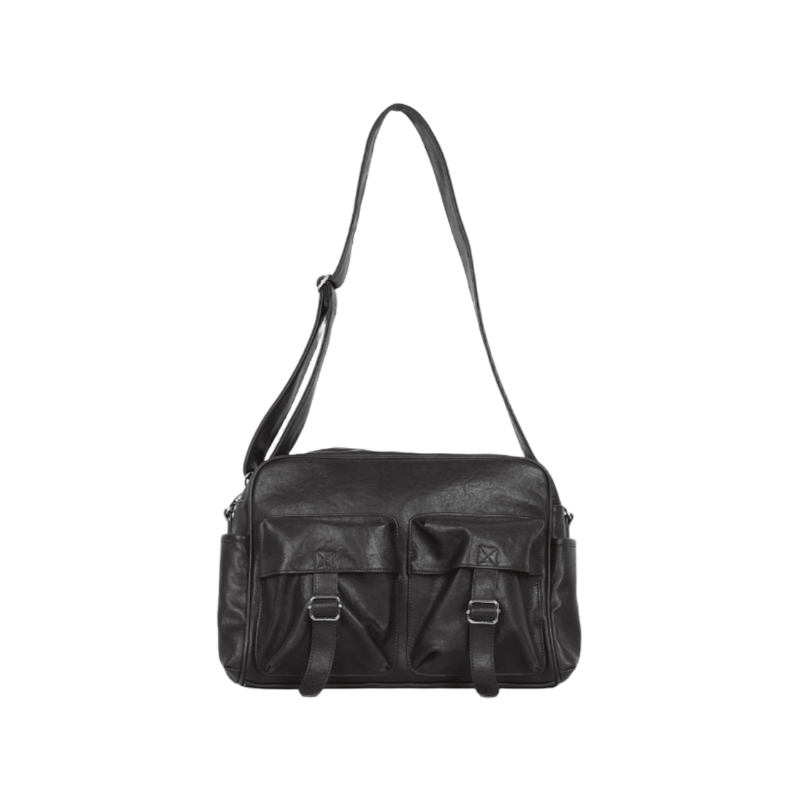 7 Conceptide Lowell Slot Shoulder Bag Black