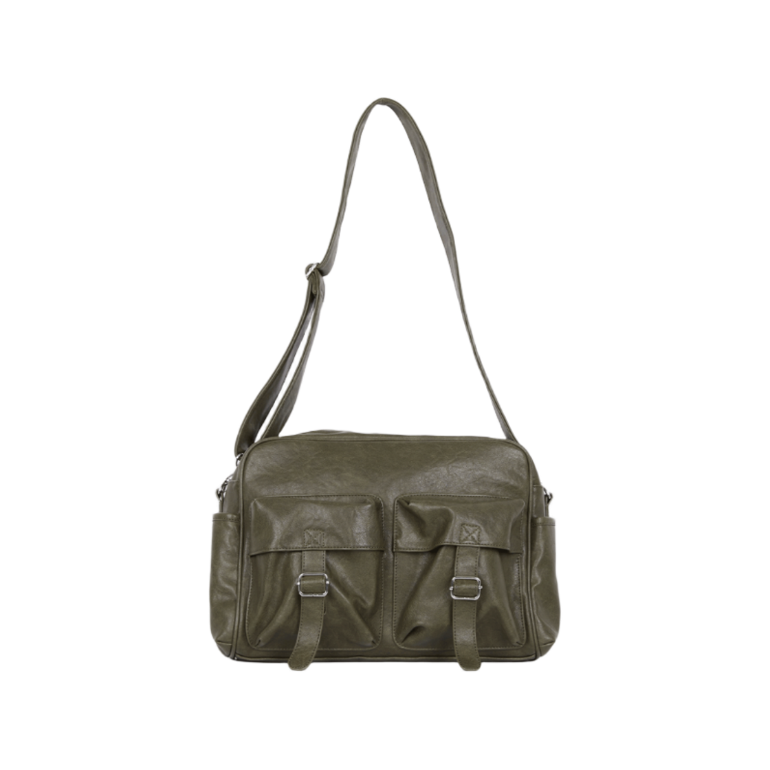 컨셉타이드 로웰 슬롯 숄더 백 카키(Conceptide Lowell Slot Shoulder Bag Khaki)