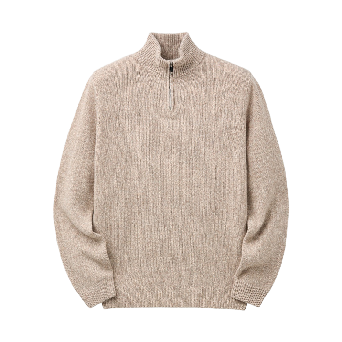 SOWAW26204BEX Series Wool And Co Lambswool Half Zip Sweater Beige