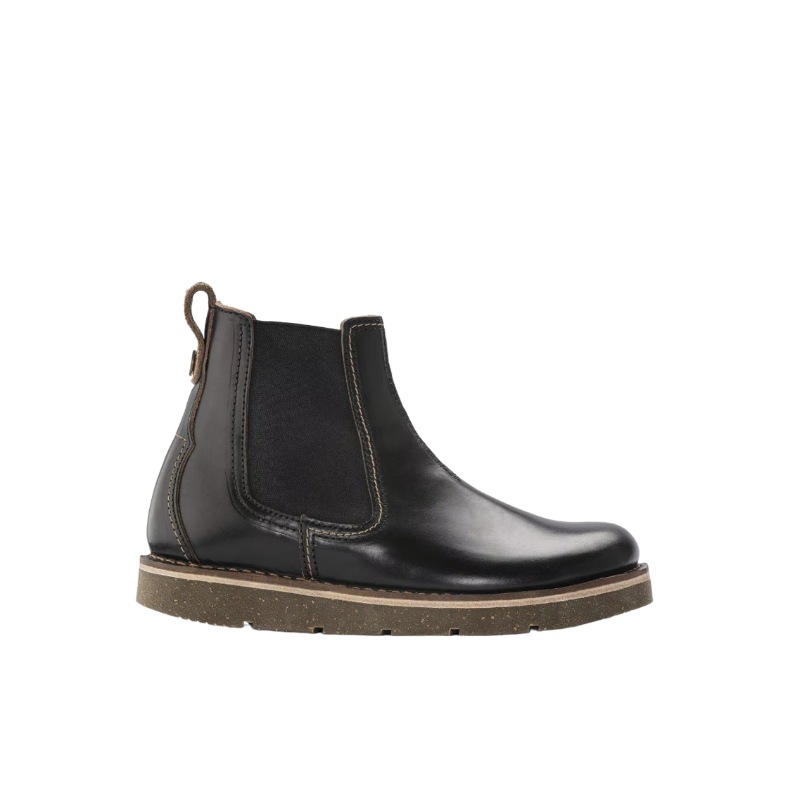 1023697 Birkenstock Birmingham Slip-On Mid Natural Oiled Leather Black - Regular