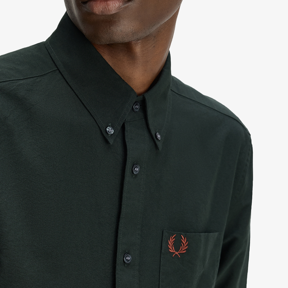 [KREAM 단독] 프레드페리 롱 슬리브 옥스포드 셔츠 나이트그린([KREAM 단독] Fred Perry L S Oxford Shirt Night Green) - 6