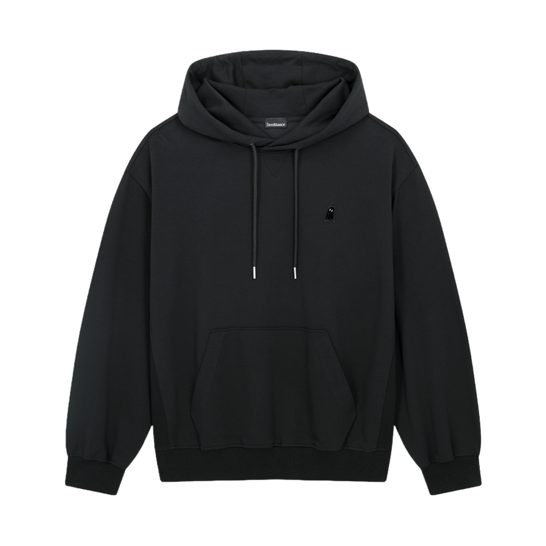 지오송지오 셈블런스 슬로건 후드 블랙 ZI5TS805BK(ZIOSONGZIO SEMBLANCE Slogan Hood Black)