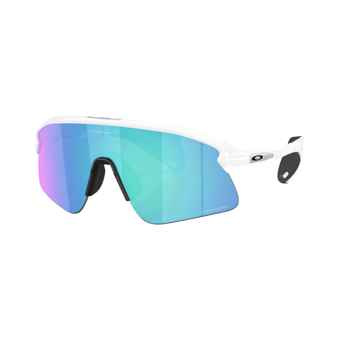 오클리 스턴트 데빌 매트 화이트 프레임 프리즘 사파이어 렌즈 하이 브릿지 핏(Oakley Stunt Devil Matte White Frame Prizm Sapphire Lenses High Bridge Fit) - 2