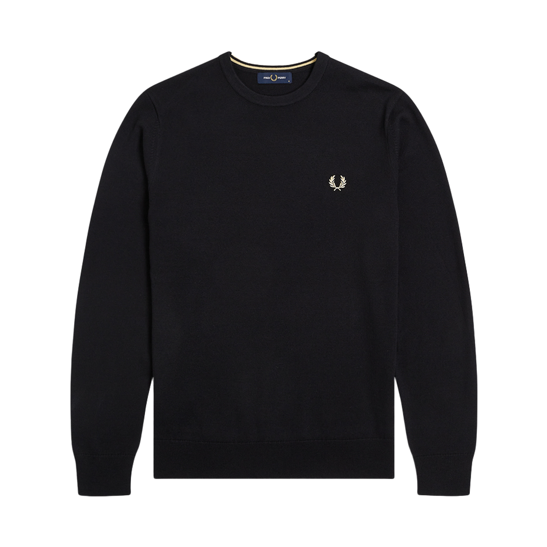 AFPM2G99601-198 Fred Perry Classic Crew Neck Knit Black