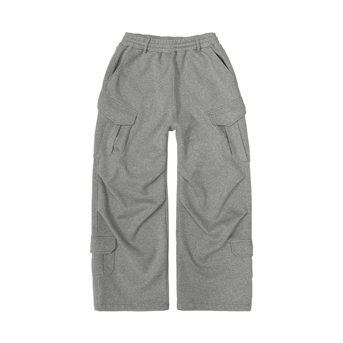 플레이버리즘 와이드 카고 헤비 스웨트 팬츠 메란지(Flavorism Wide Cargo Heavy Sweat Pants Melange)