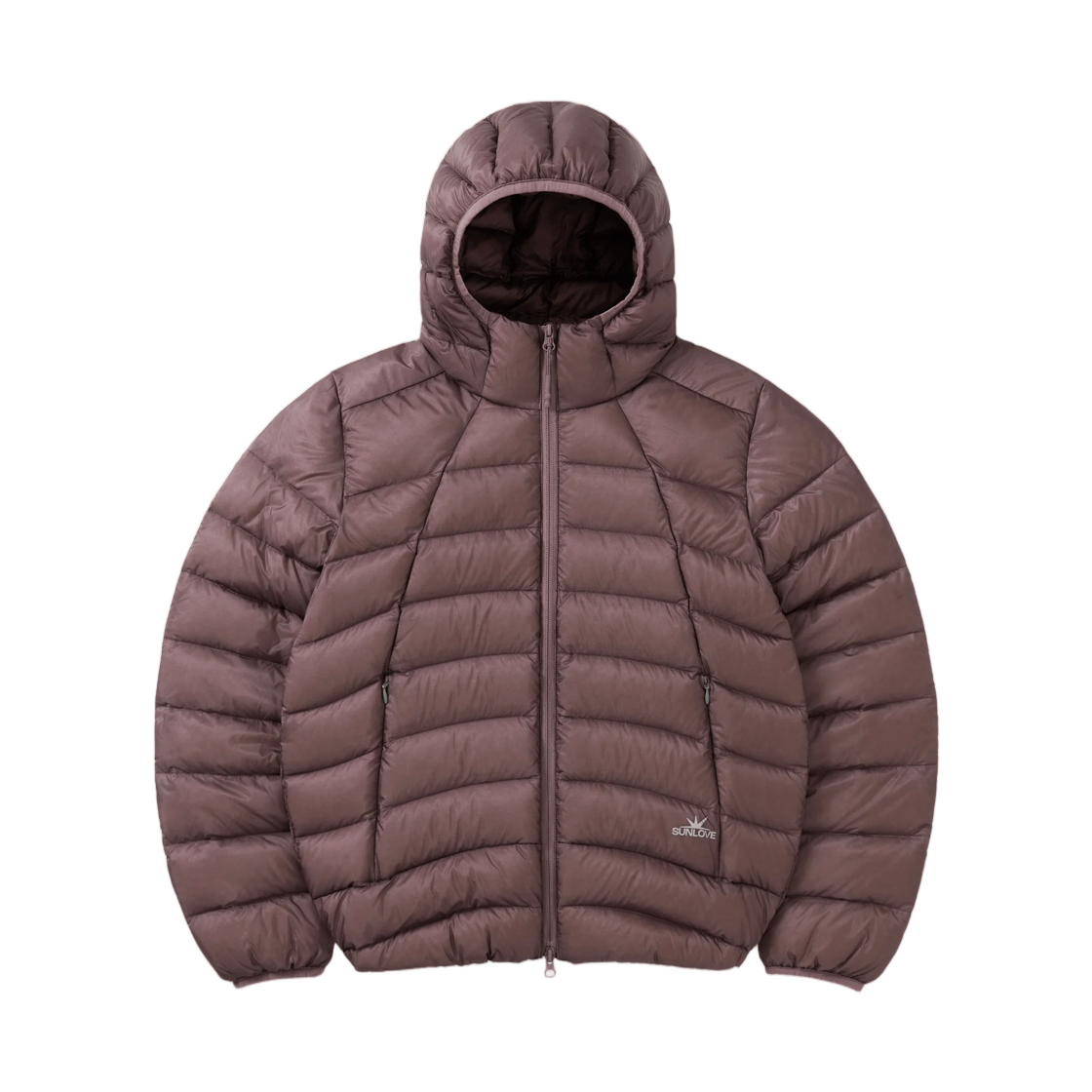 - Sunlove Hooded Fly Light Down Jacket Rose