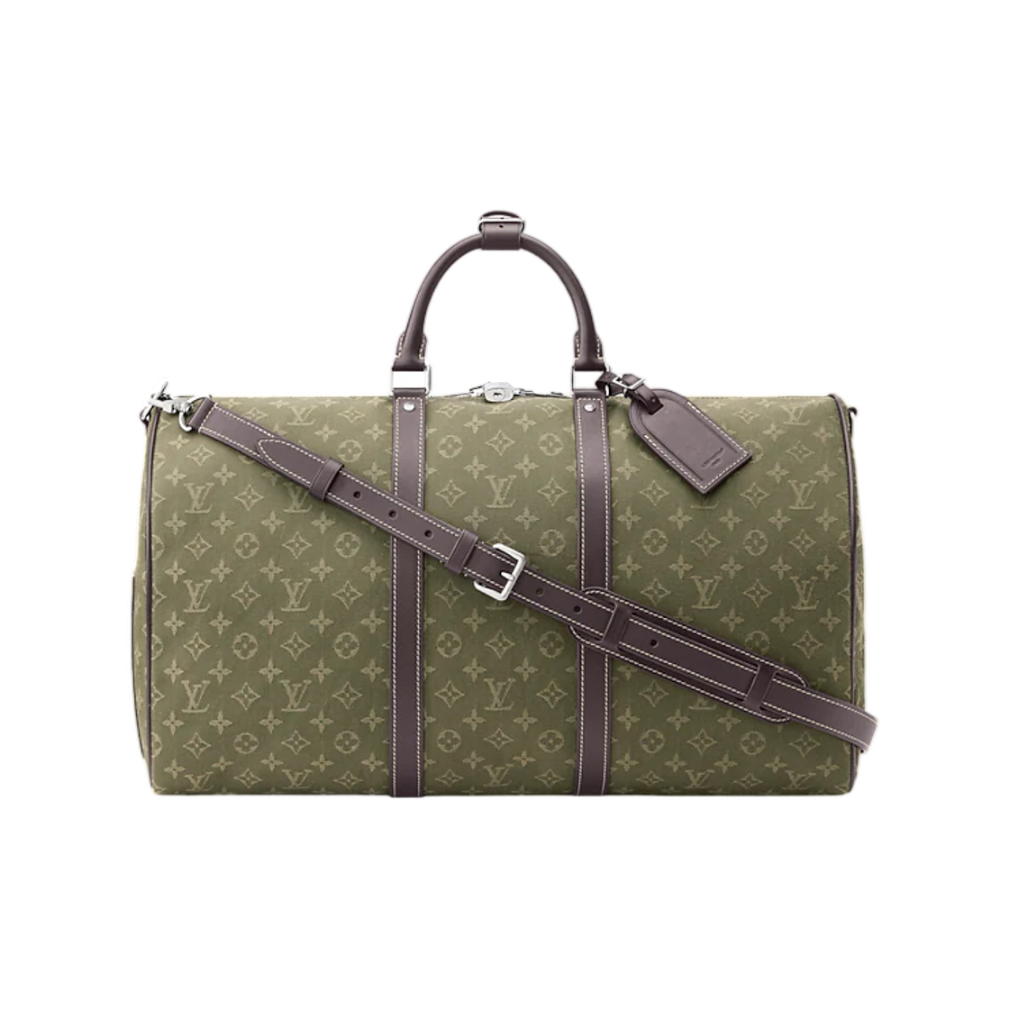 M2A111 Louis Vuitton Keepall Bandouliere 50 Khaki Green