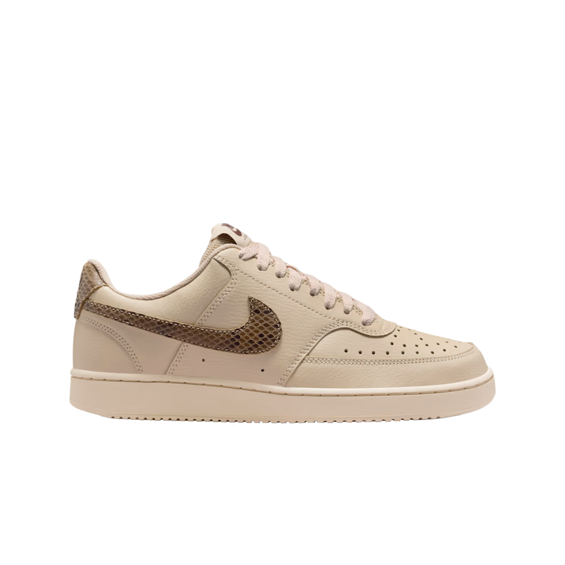 IO0463-102 (W) Nike Court Vision Low Premium Sanddrift Black