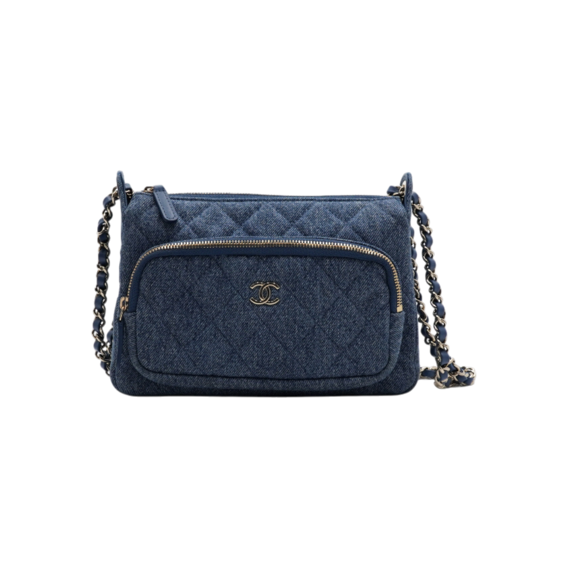 ITW89TUT44EP Chanel Denim Gold CC Mini Shoulder Bag