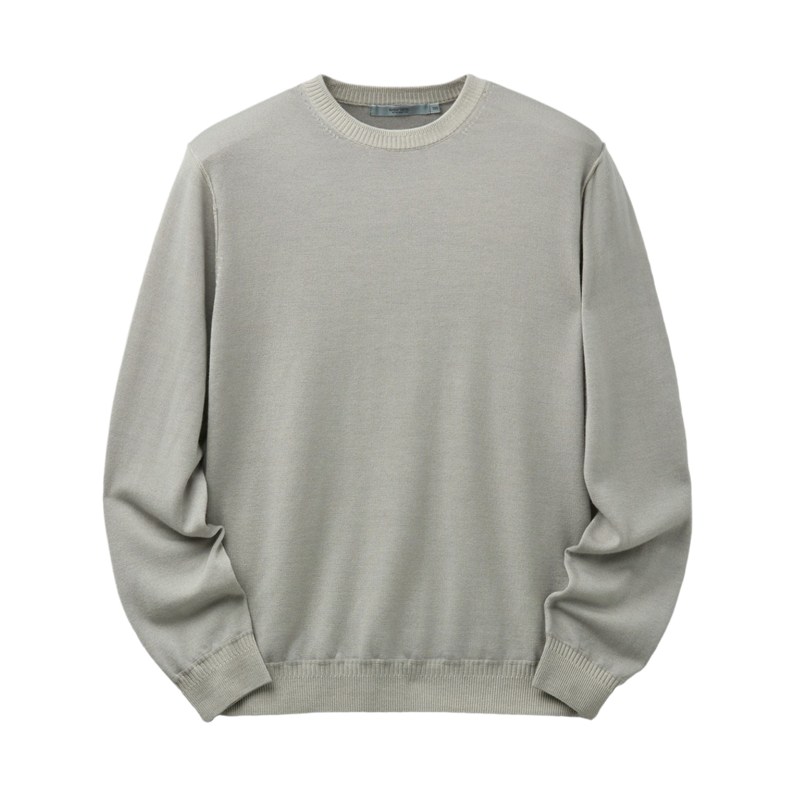 시리즈 울 다잉 크루넥 스웻터 라이트 그레이(Series Wool-Dyed Crewneck Sweater Light Gray)