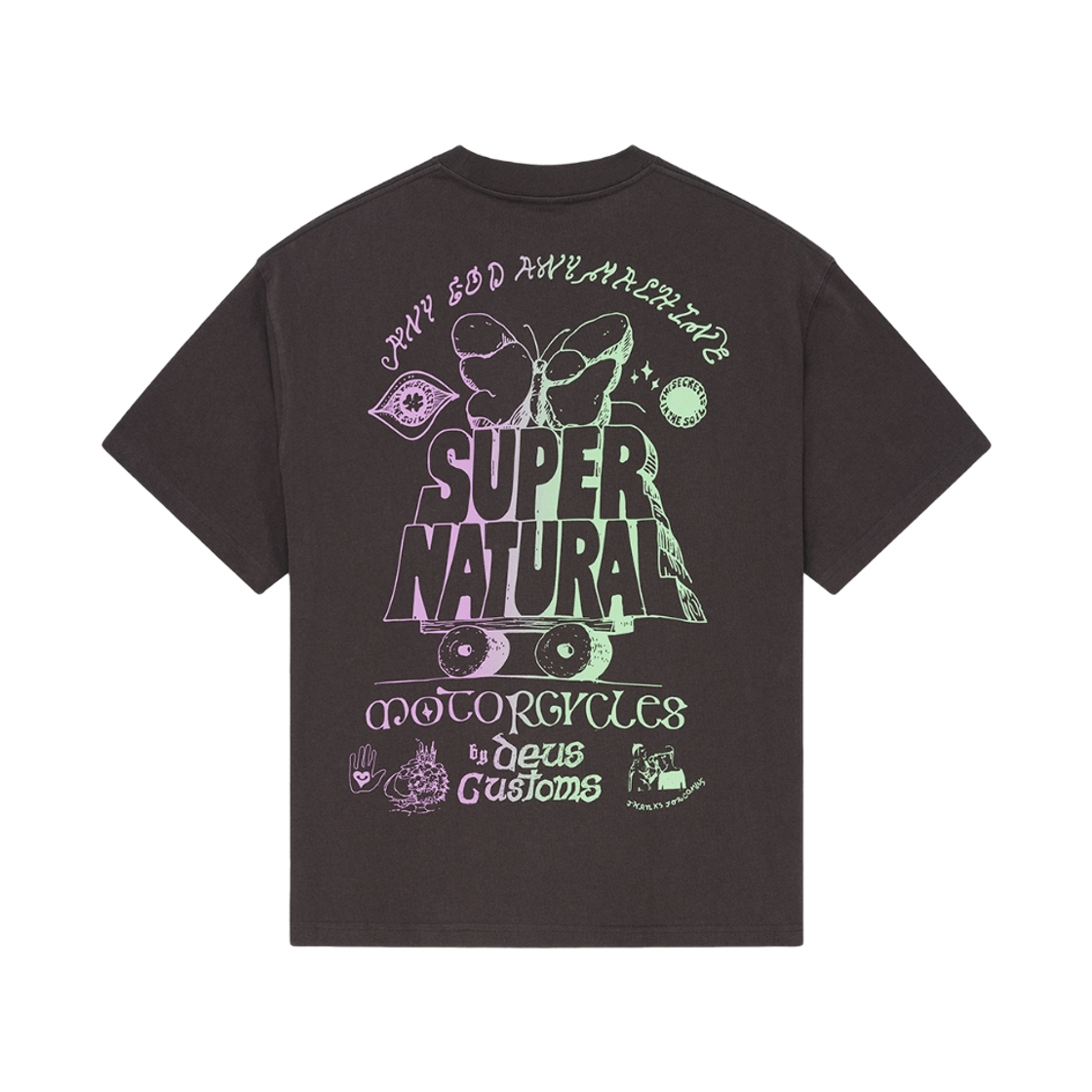 D263UTS728094 [6% 적립] Deus Ex Machina Temple Torque Os Tee Charcoal