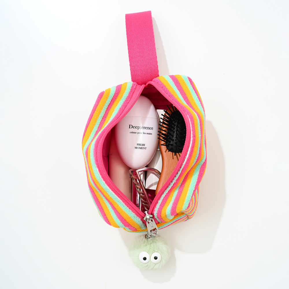 마크니 네모 브레드 파우치 스트라이프 핑크(MACNI Nemo Bread Pouch Stripe Pink) - 4