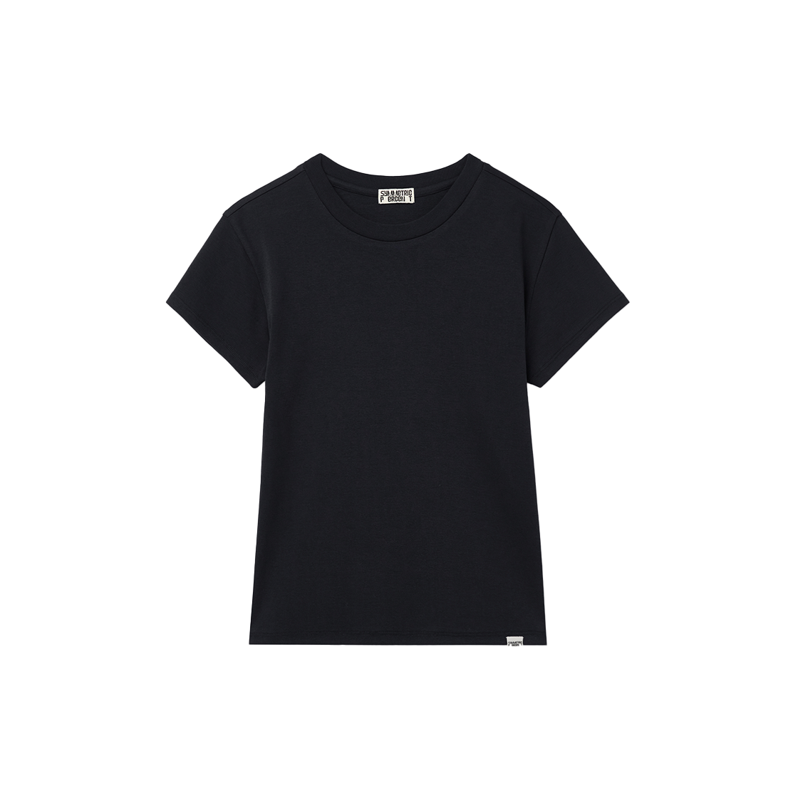 SW2E2TO73BK symmetric percent Basic Jersey T-Shirt Black