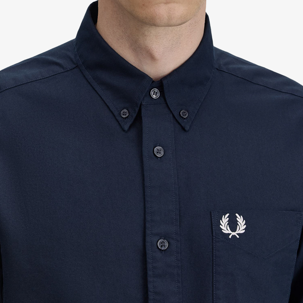 프레드페리 롱 슬리브 옥스포드 셔츠 네이비(Fred Perry L S Oxford Shirt Navy) - 5