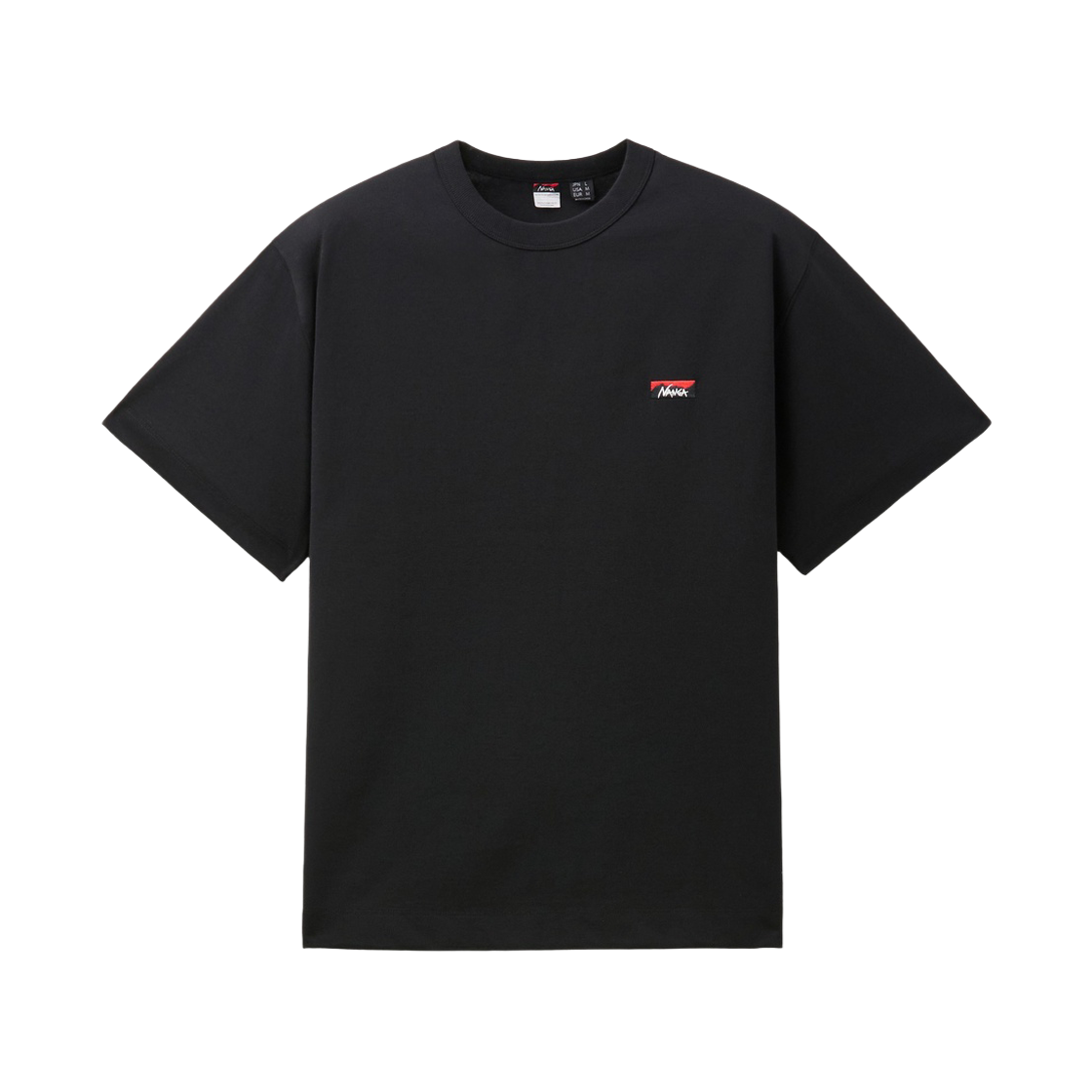 SVTAW26153BKX Series Nanga Eco Hybrid Box Logo Embroidery Tee Black