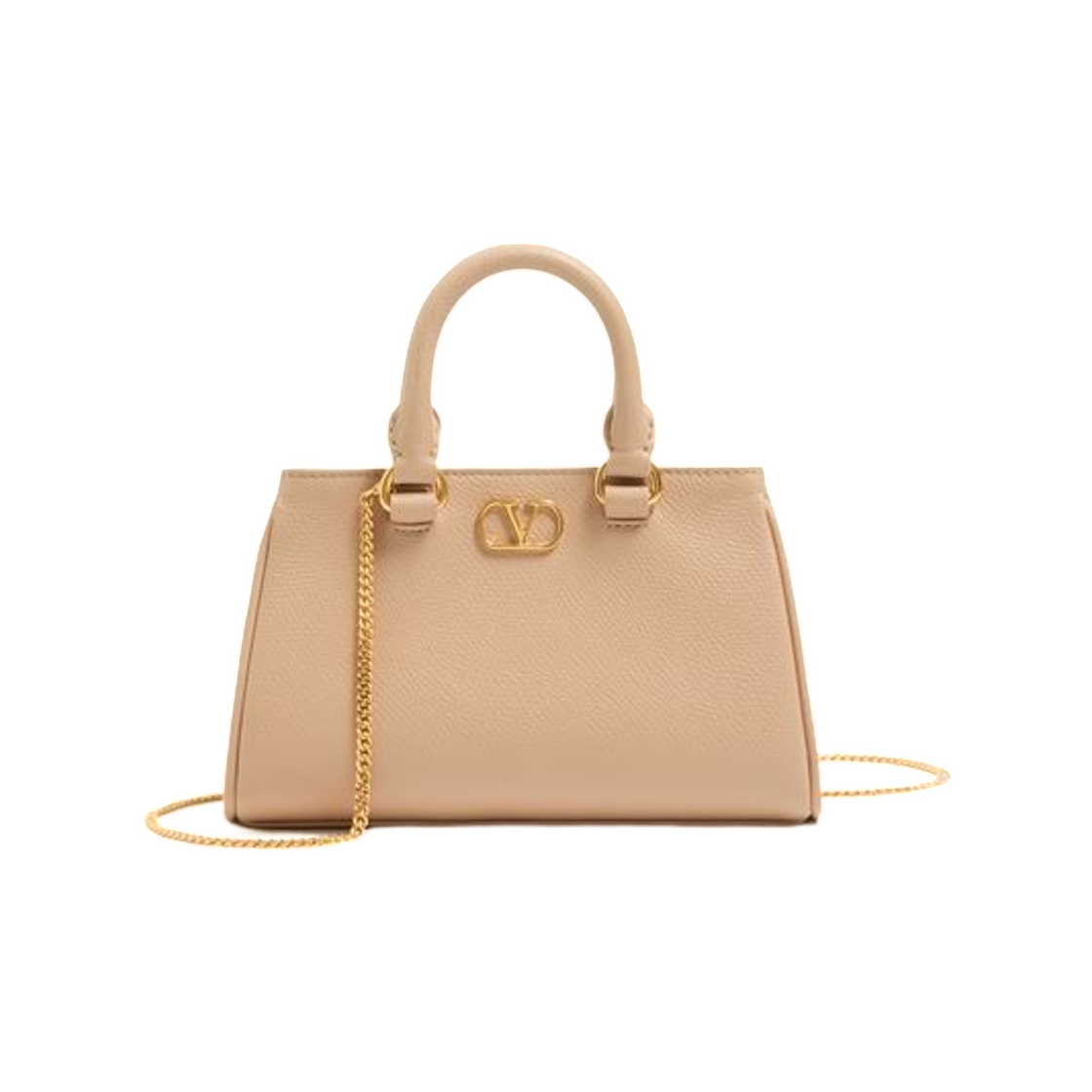WP0BA9SNPWRP Valentino Vlogo Signature Mini Bag in Grainy Calfskin Pink