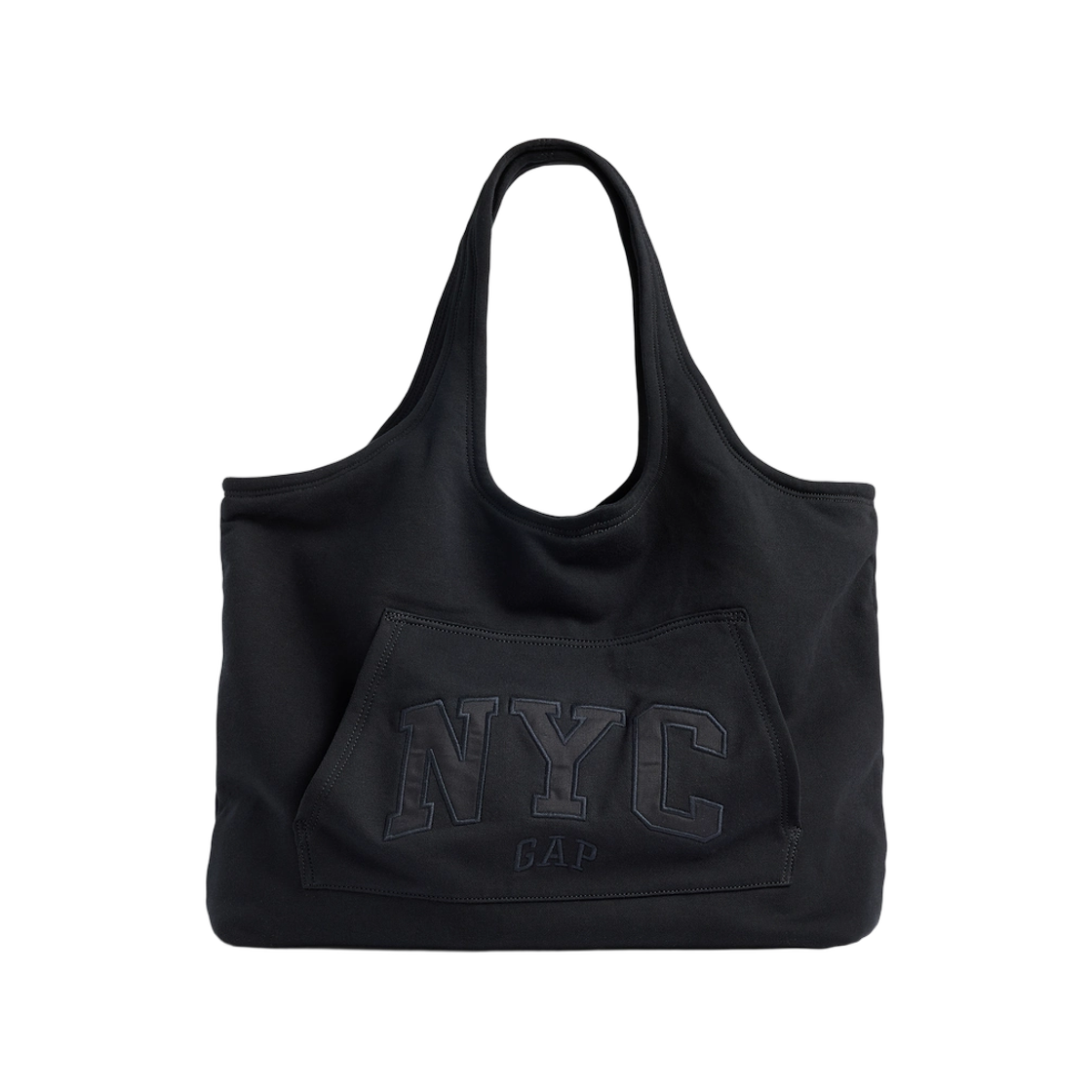 갭 라지 NYC 후드 토트 트루 블랙(Gap Large NYC Hoodie Tote True Black)