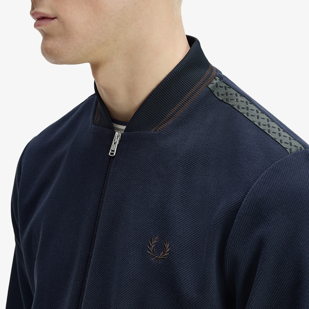 프레드페리 팁드 보머 트랙 재킷 네이비(Fred Perry Tipped Bomber Track Jacket Navy) - 6