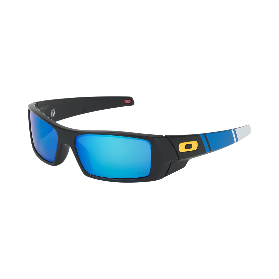 OO9014-7160 Oakley Los Angeles Chargers Gascan Matte Black Frame Prizm Sapphire Lenses High Bridge Fit