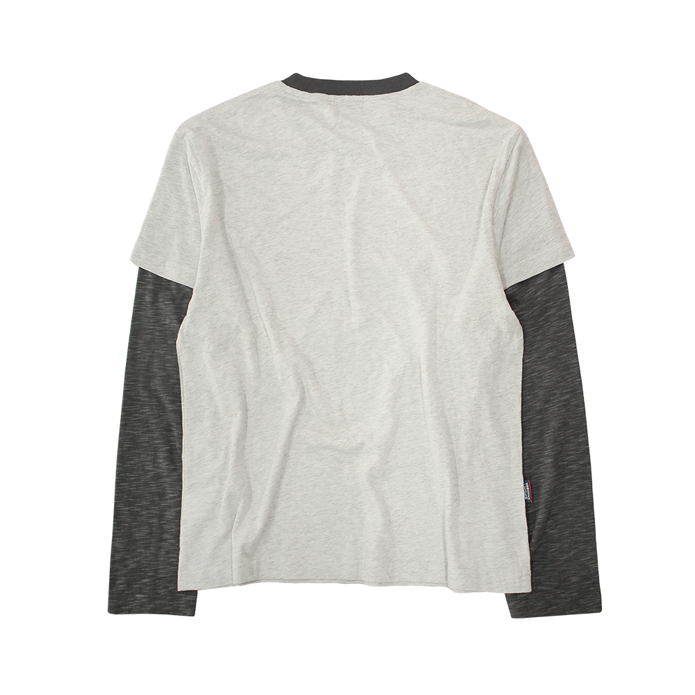 스포츠챔버 블러 서클 레이어드 티셔츠 오트밀(SPORT CHAMBER Blur Circle Layered T-Shirt Oatmeal) - 2