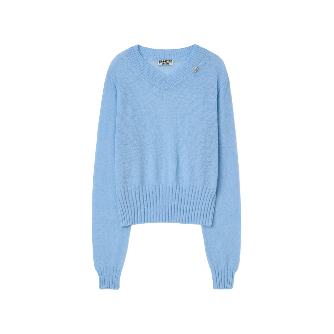 SW2E4KT10SB symmetric percent Baby Logo Knit Top Sky Blue