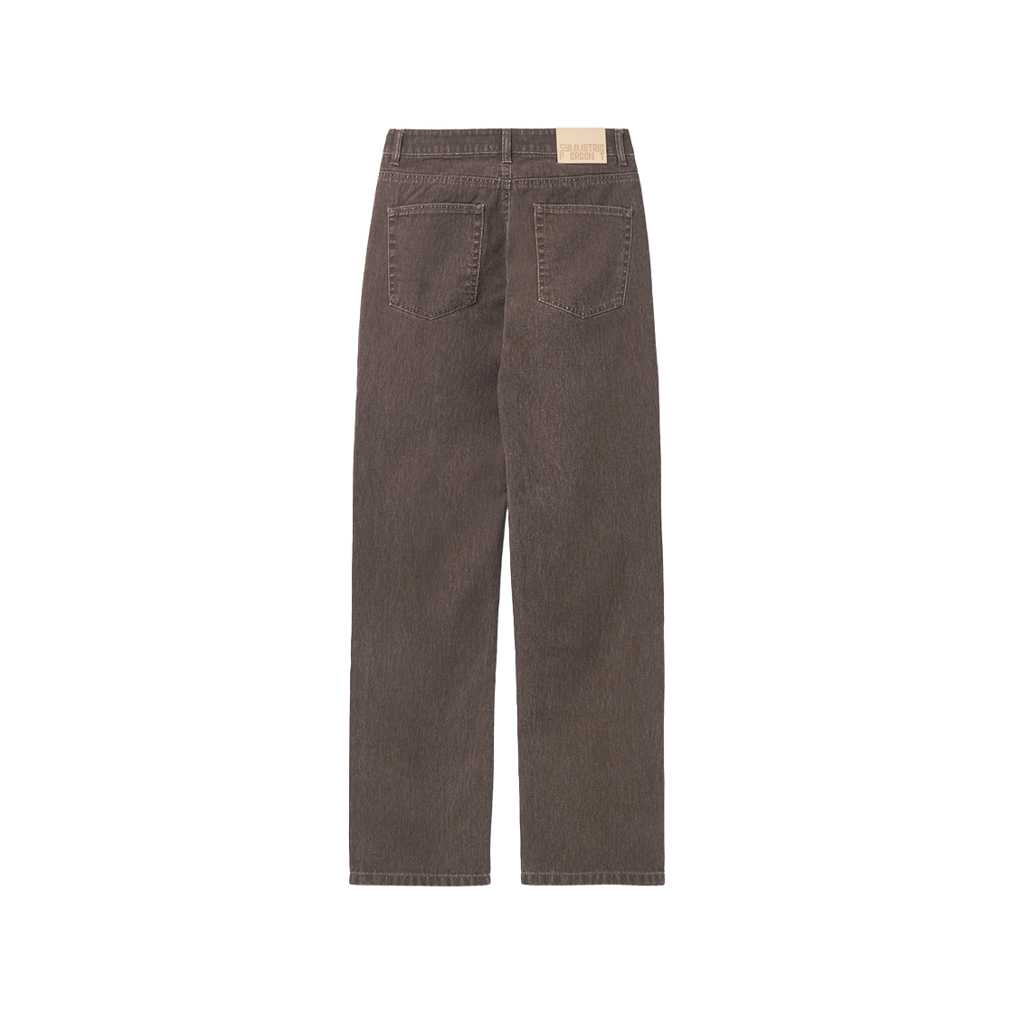 시메트릭 퍼센트 스트레이트 레그 컬러 진 레드 브라운(symmetric percent Straight-leg Color Jeans Red Brown) - 2