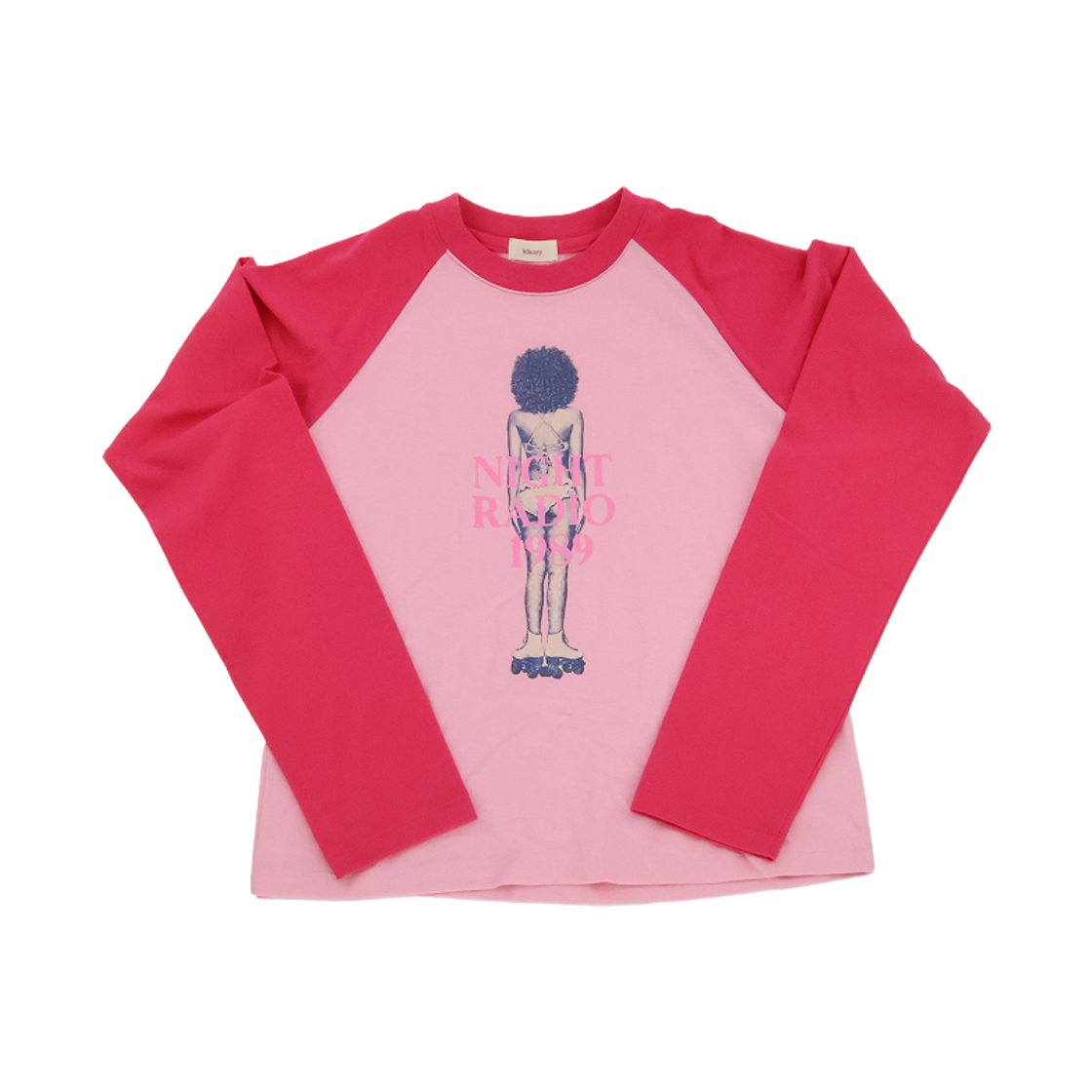 26FWS51991 Kikozy Night Radio Raglan T-shirt_Pink