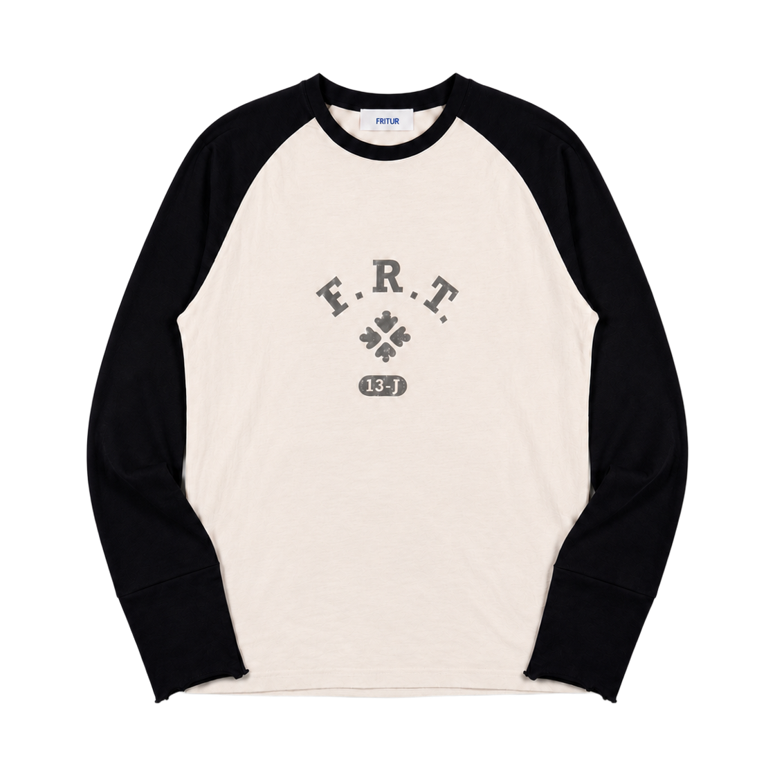 프리터 FRT 레글런 티셔츠 블랙(FRITUR Raglan T-shirt Black)