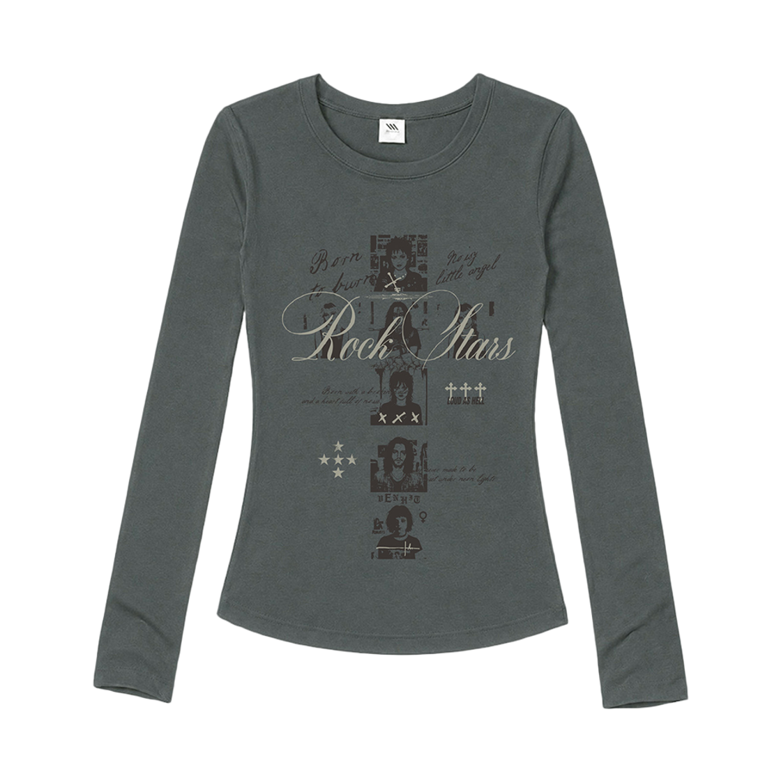 벤힛 Noisy Angels 슬림핏 롱슬리브 그린(Venhit Noisy Angels Slim-Fit Long Sleeve T-Shirt_Green) - 2