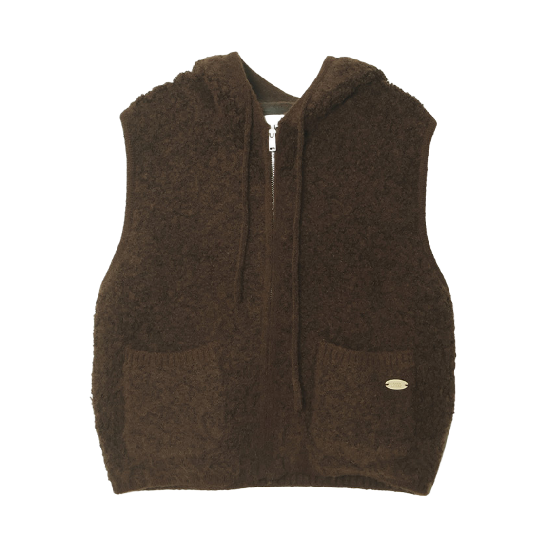 P0000TTN maisonlehar Rowen Hood Zip-up Knit Vest 3color