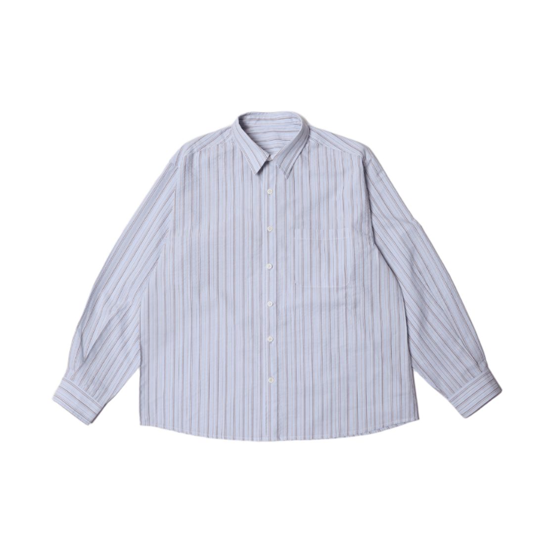 컨셉타이드 오트 스트라이프 셔츠 블루(Conceptide Oat Stripe Shirt Blue)