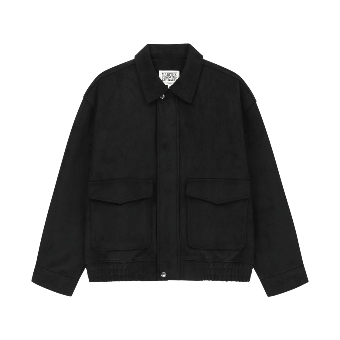 - Marithe Francois Girbaud Faux Suede Blouson Jacket Black