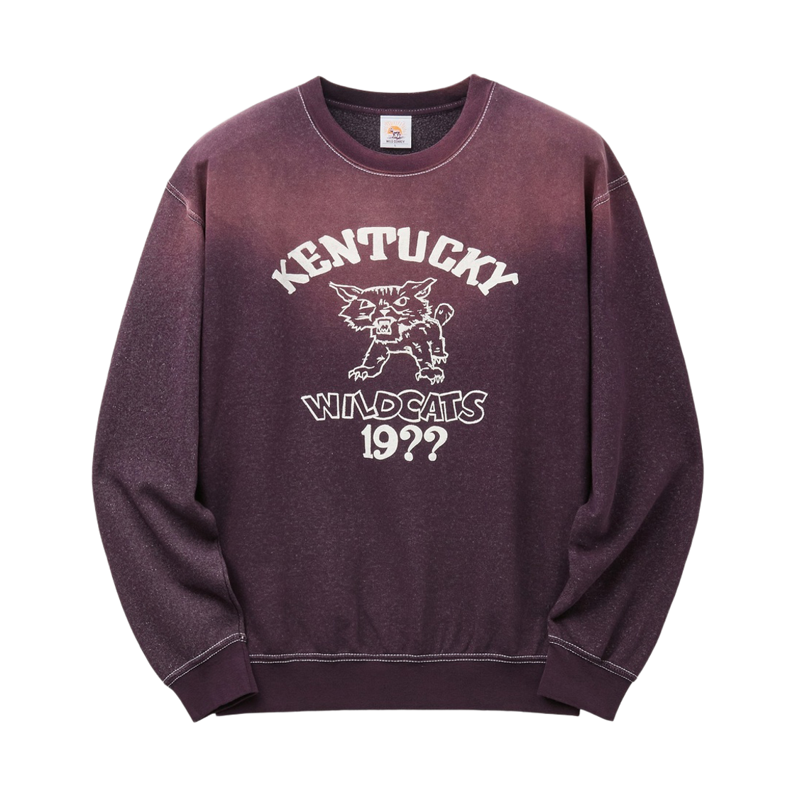 SVTAW26253PPX Series Wild Donkey Kentucky Sun Faded Crewneck Purple