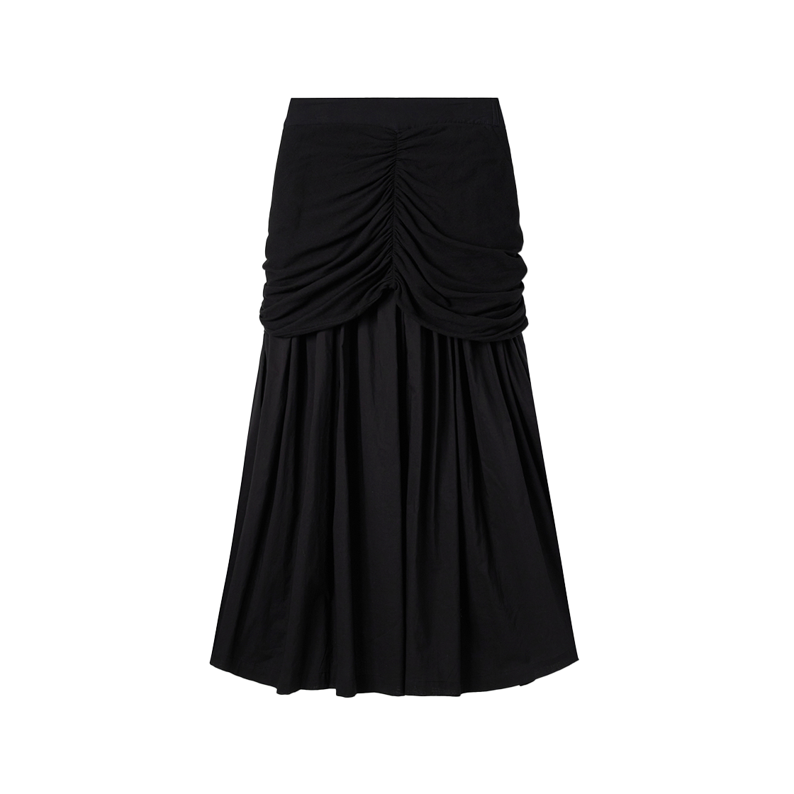 시메트릭 퍼센트 멀티웨이 롱 스커트 블랙(symmetric percent Multi-Way Long Skirt Black) - 2