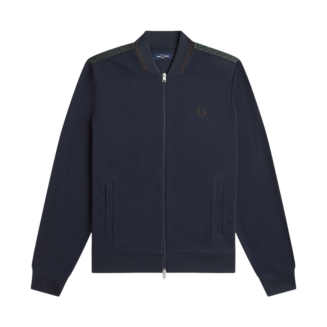 프레드페리 팁드 보머 트랙 재킷 네이비(Fred Perry Tipped Bomber Track Jacket Navy)