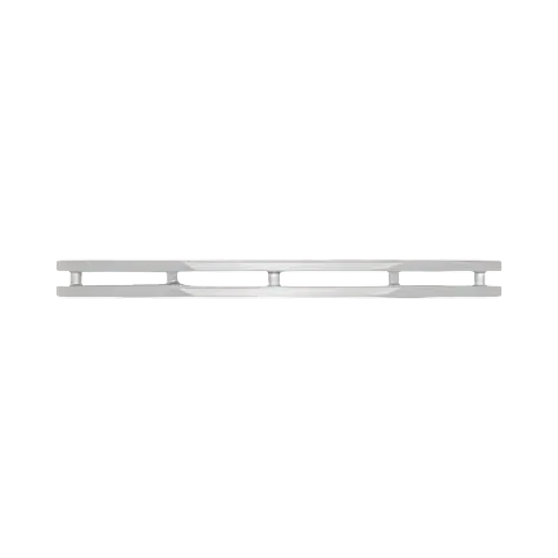 798708-Y1500-8126 Saint Laurent Stacked Thin Cut Open Cuff Bangle Silver