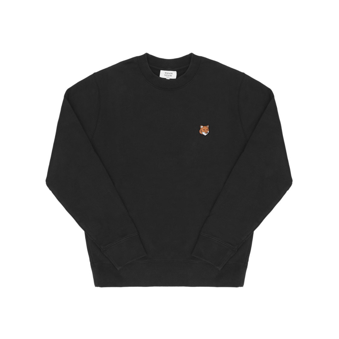 PM00303KM0340 P199 [20% 쿠폰] Maison Kitsune Fox Head Regular Sweatshirt Black