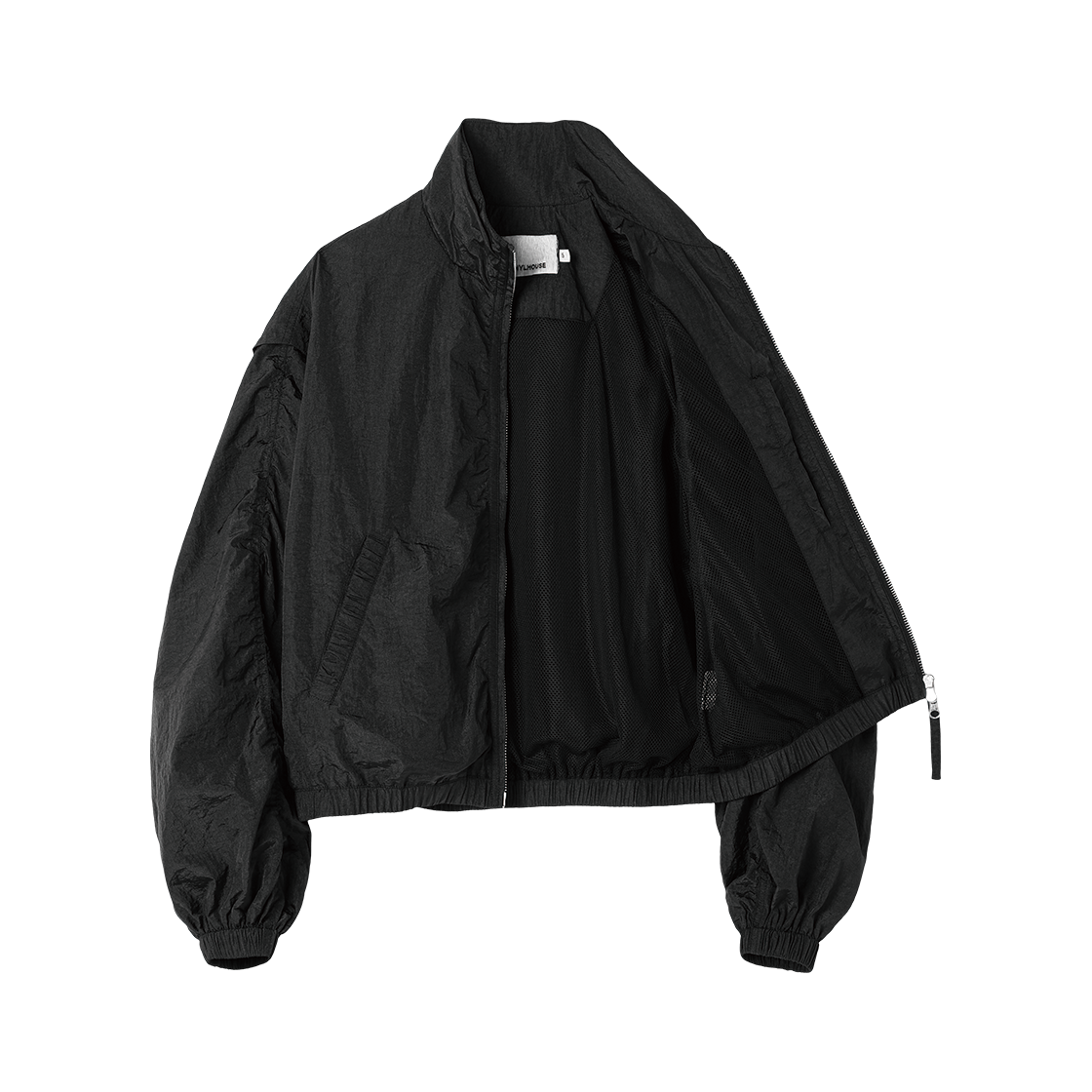 더바이닐하우스 셔링 오버 나일론 자켓 블랙(Thevinylhouse Shirring Over Nylon Jacket Black) - 2