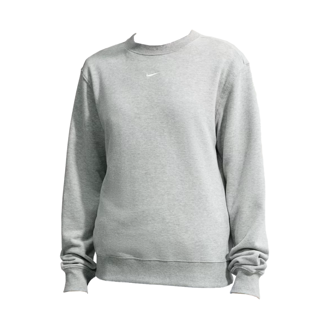 IM8113-063 (W) Nike Studio Fleece Lightweight Crew Dark Grey Heather Sail - Asia
