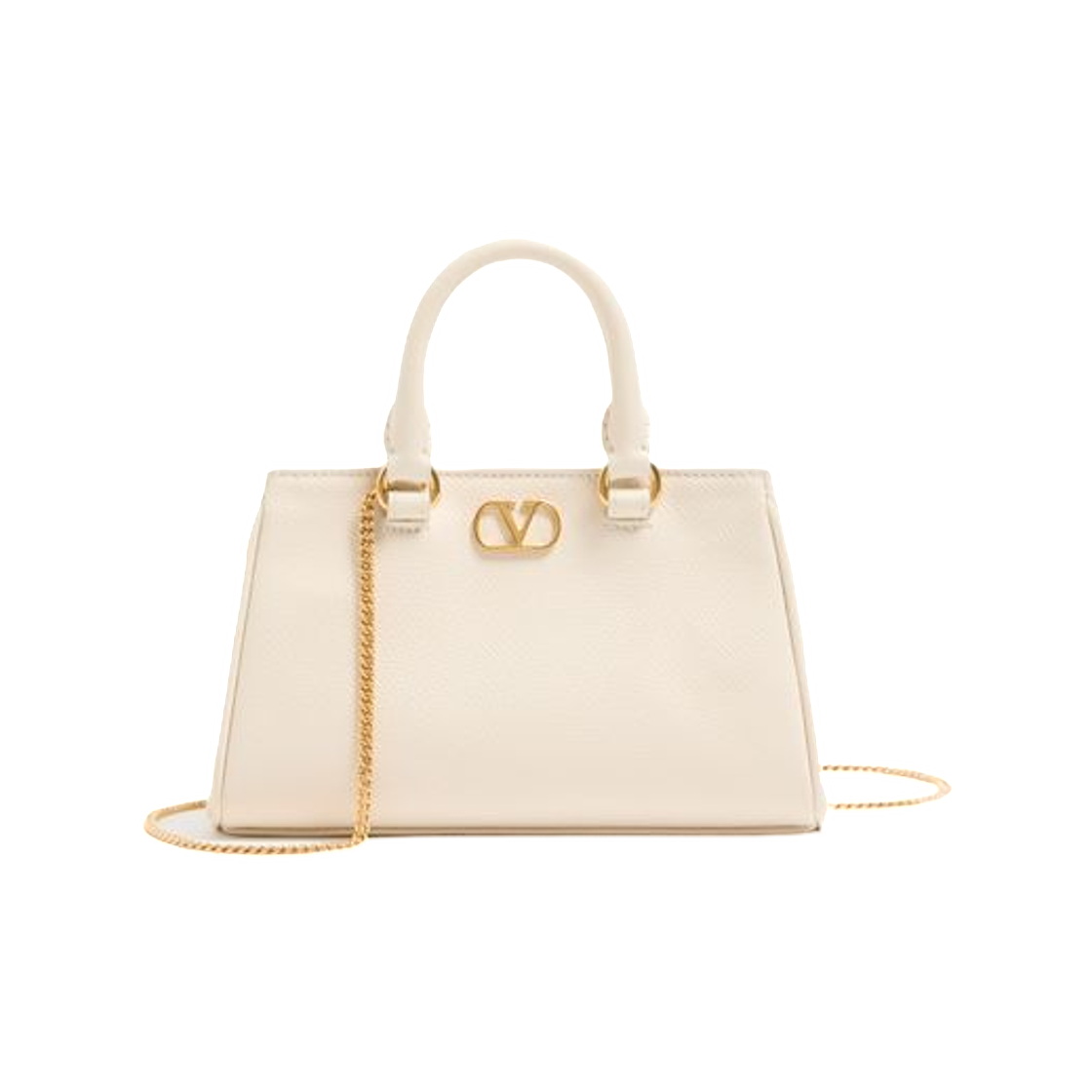 WP0BA9SNPI16 Valentino Vlogo Signature Mini Bag in Grainy Calfskin Ivory