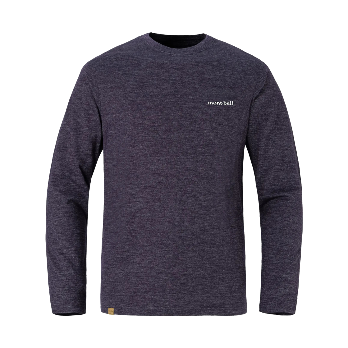 1114606 Montbell Merino Wool Plus Light Long Sleeve T-Shirt Purple